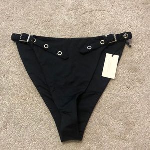 NWT Revolve Super Down Black Bikini Bottoms